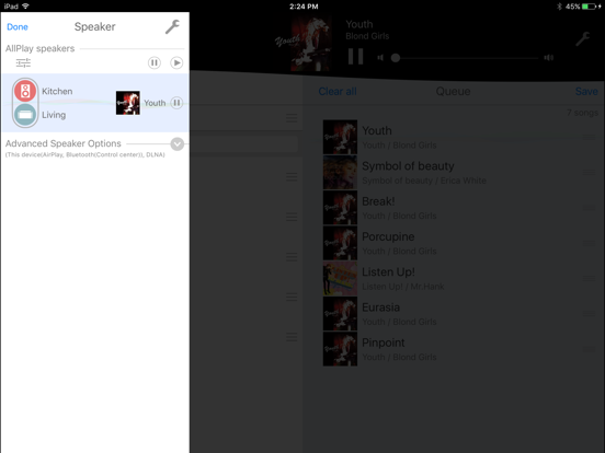 Panasonic Music Streaming iPad screenshot 4 - Entertainment app