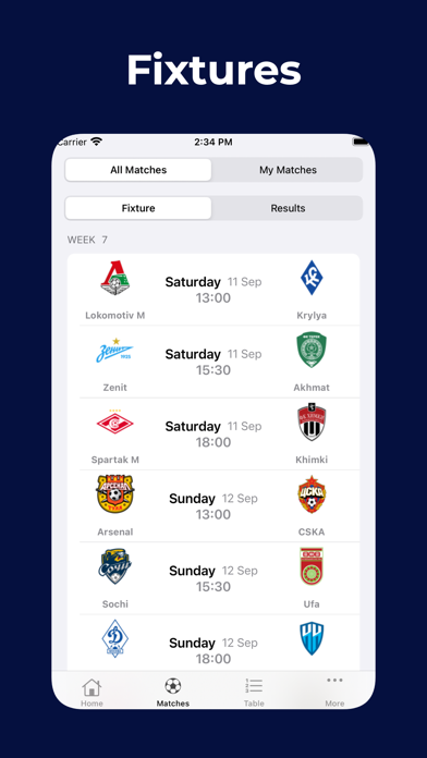 Rossiyskaya Premyer-Liga Screenshot