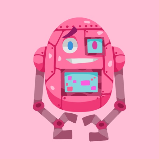 Colorful Robots Stickers