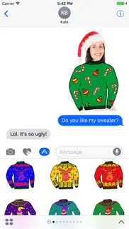 ugly sweater stickers iphone screenshot 1