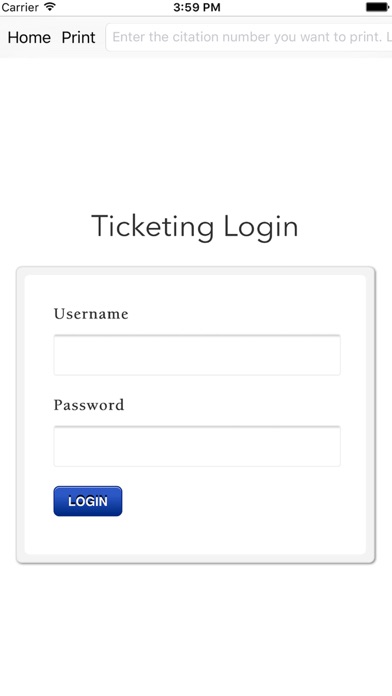 American Parking Ticketing Screenshot