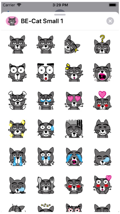 BE-Cat Small 1 Stickers