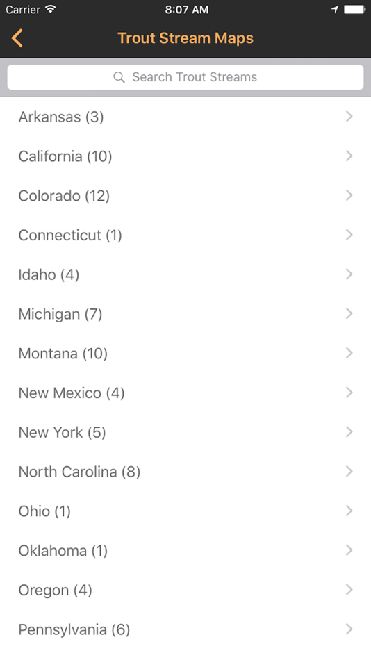 #5. Trout Stream GPS - Fly Fishing (iOS) 来自: Distal Industries, LLC