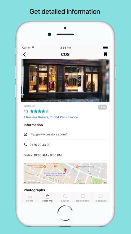 ShopAdvisor - shops nearby
