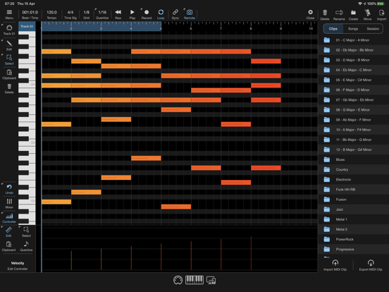 Screenshot #4 pour Helium AUv3 MIDI Sequencer
