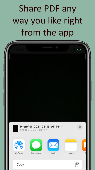 Photo to PDF - Just One Click Screenshot