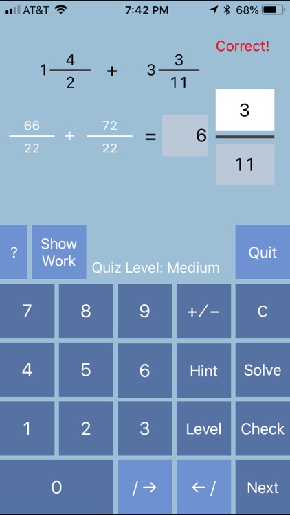 Fraction Calculator with Work