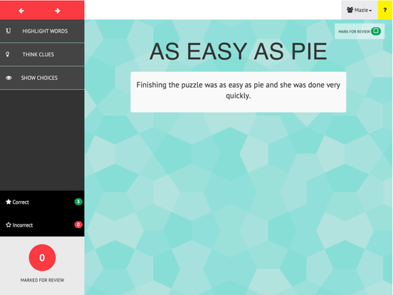 Screenshot #4 pour Clue Catcher: Idioms & Express