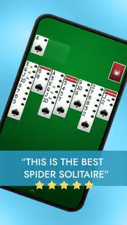 ⋆spider solitaire: card games iphone screenshot 1