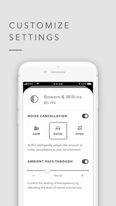 Bowers & Wilkins Headphones Screenshot