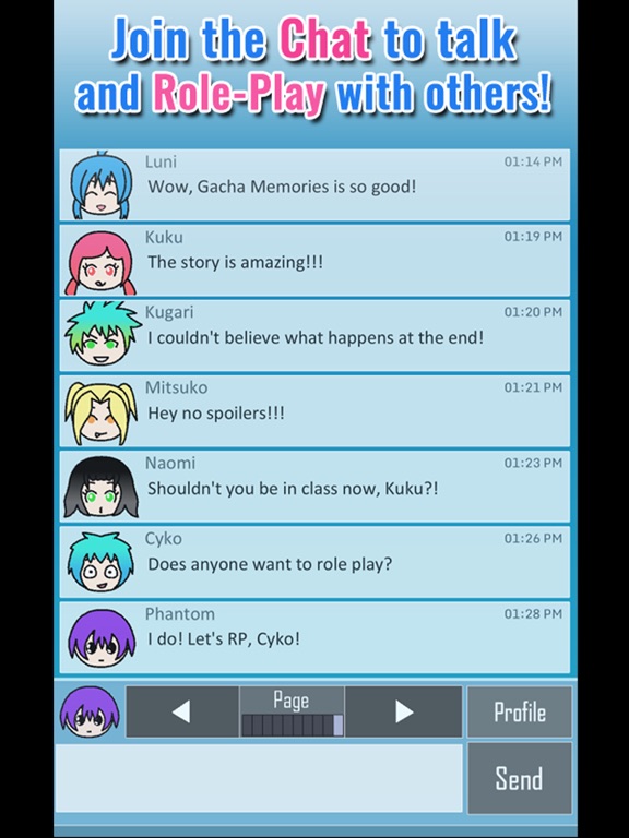Gacha Memories - Visual Novel iPad screenshot 8 - Games app