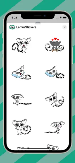 Game screenshot Cute Lemur Stickers apk