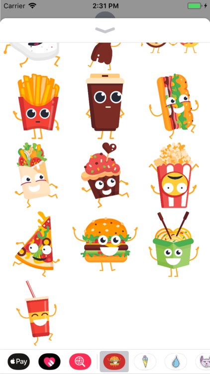 Delicious Fast Food Stickers