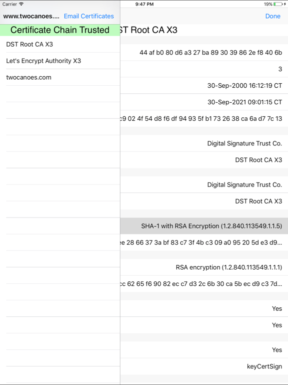 Screenshot #1 for SSL Detective Plus
