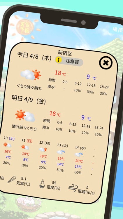 どうぶつ天気