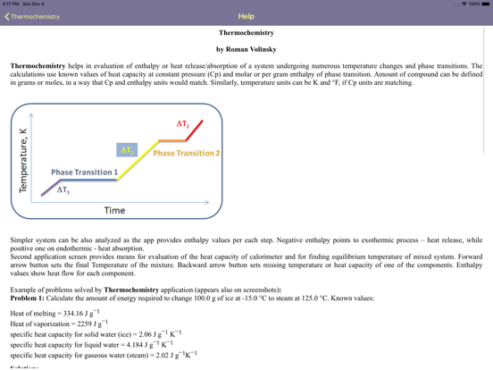 Thermochemistry iPad screenshot