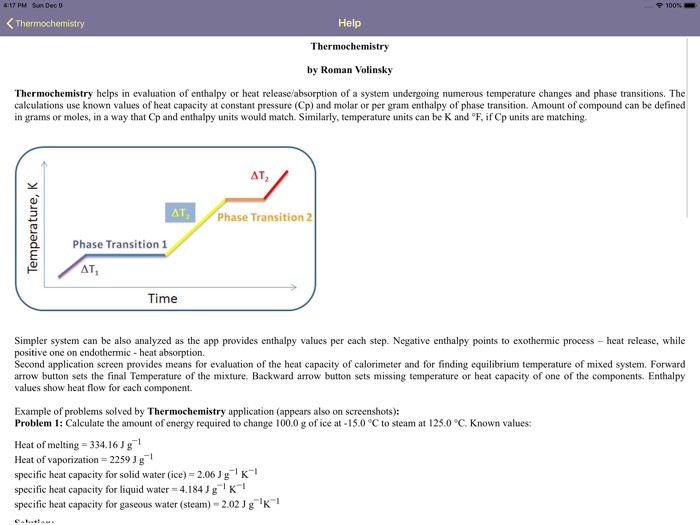 Thermochemistry