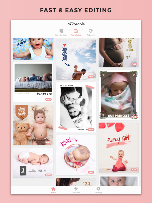 ‎Adorable - Baby Photo Editor Screenshot