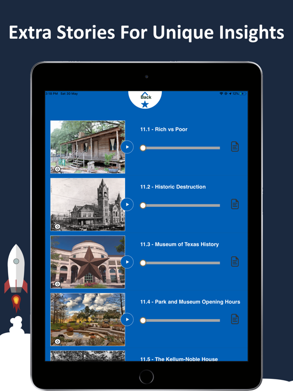 Houston Audio GPS Driving Tour iPad screenshot 7 - Travel app