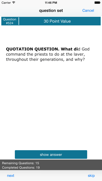 Bible Quiz Study Pack Screenshot