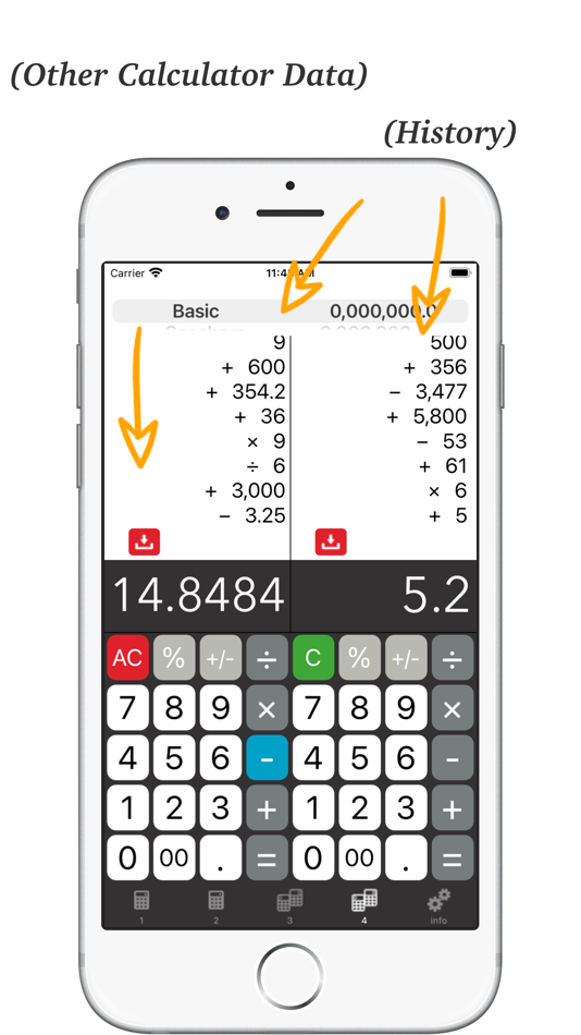 #6. Calculator L + Twin Plus App # (iOS) Podle: Satomi Uchida