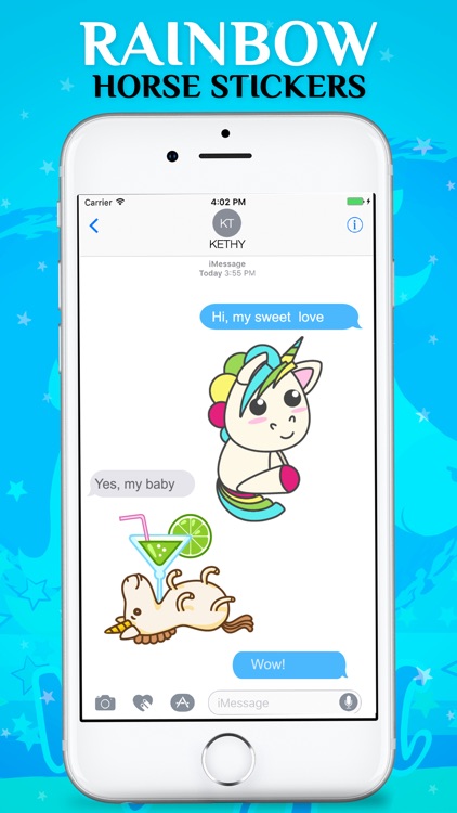 Rainbow Horse Emojis screenshot-3