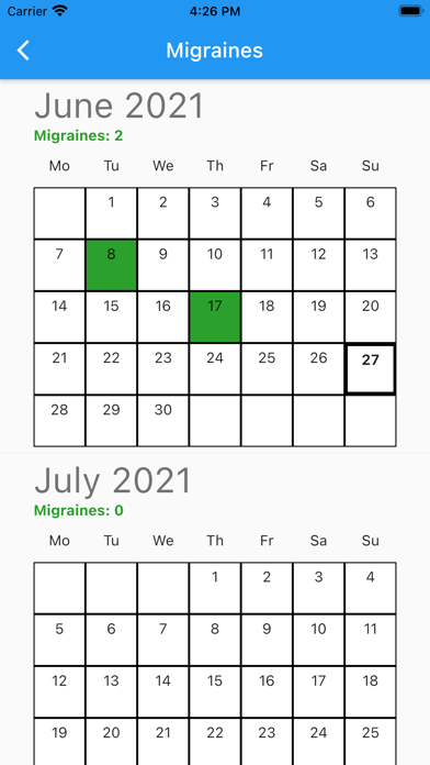 Simple Calendar Trackerのおすすめ画像2