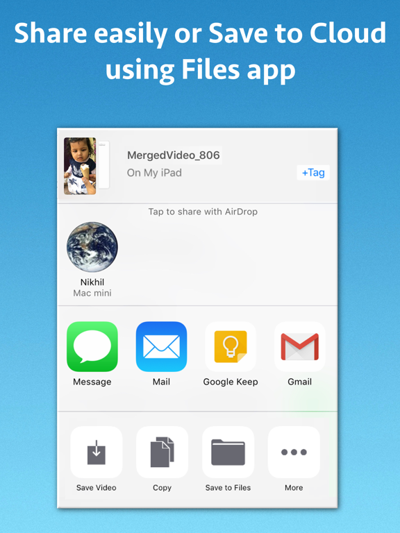 Video Joiner & Merger iPad screenshot 5 - Photo & Video app