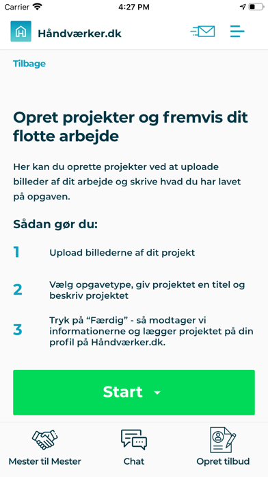 Håndværker.dk PartnerLogin Screenshot