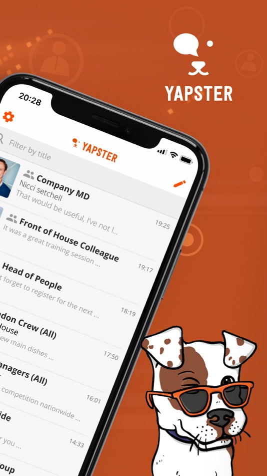 #2. Yapster - chat for teams (iOS) 由: EMPLOYEE REPUBLIC LIMITED
