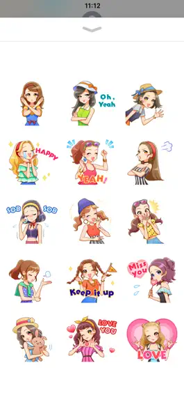 Game screenshot Fashionable Girls3 Sticker apk