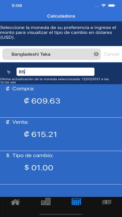 Screenshot #2 pour TDC Tipo de Cambio CR Lite