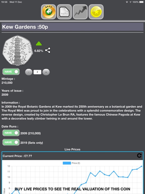 CoinsUK iPad screenshot 7 - Productivity app