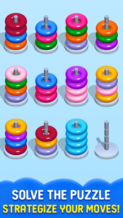 Color Hoop Stack - Sort ring Screenshot