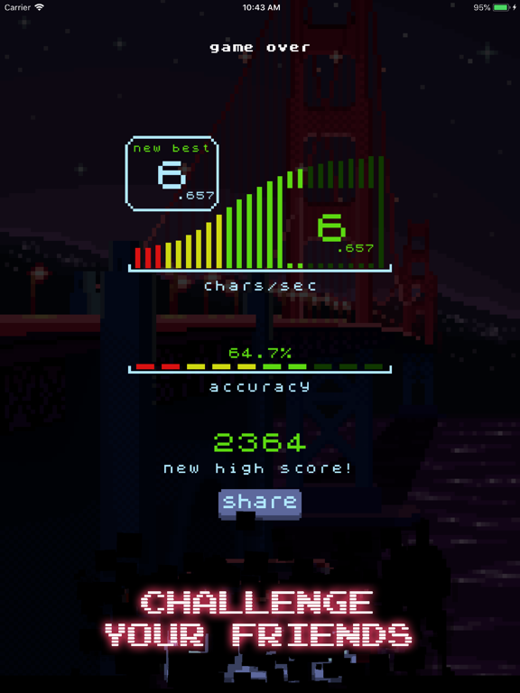 Screenshot #5 for Typing Rush Master