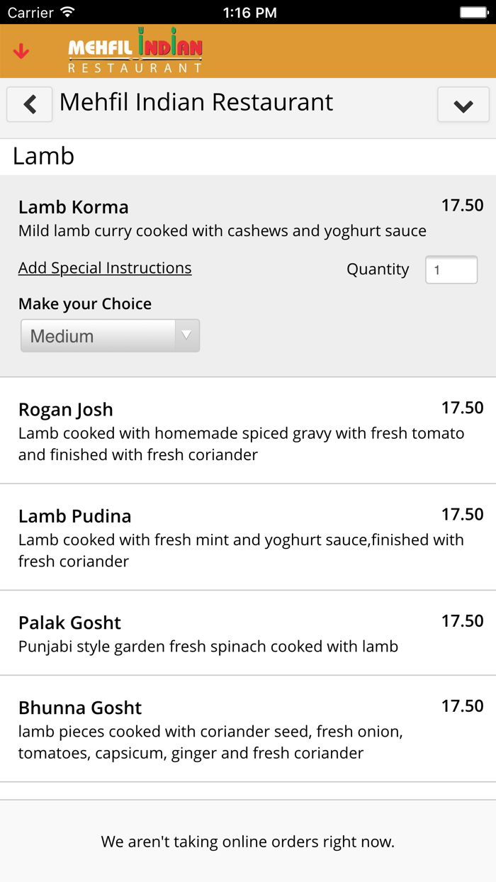 Mehfil Indian Restaurant