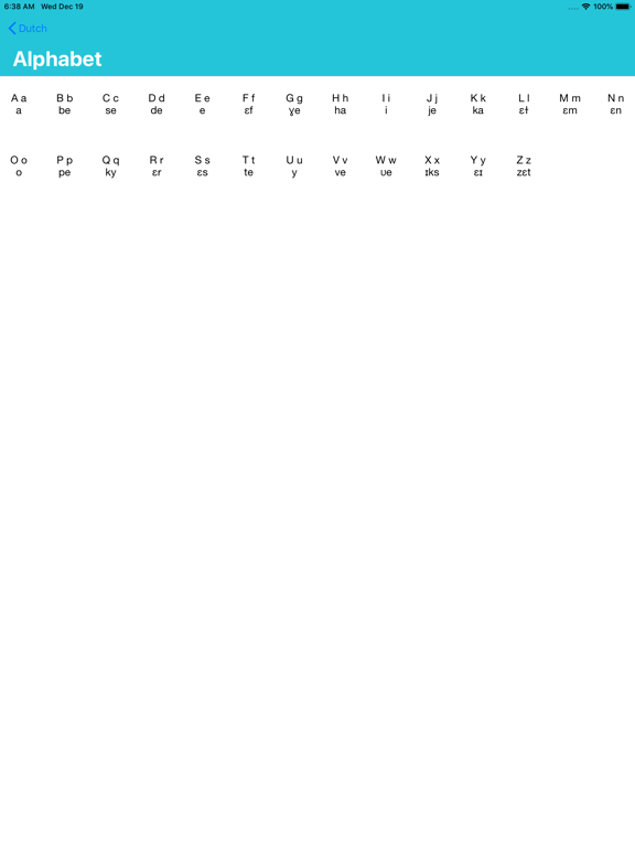 MTL Learn Dutch iPad screenshot 3 - Education app