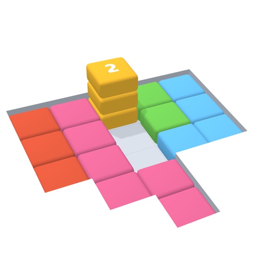 Stack Blocks 3D Icon