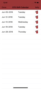 Charlotte Fire ShiftCalendar screenshot #9 for iPhone