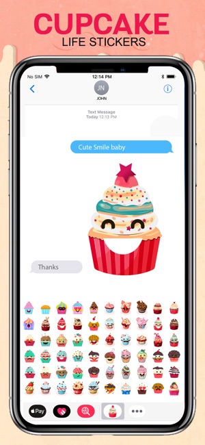 Yummy Cupcake Stickers(圖4)-速報App