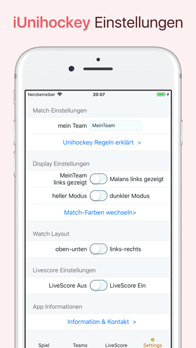 iUnihockey screenshot