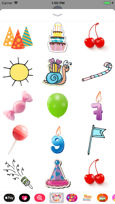 Happy Birthday Cards Emoji App screenshot 3