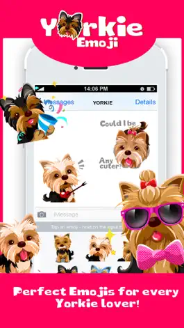 Game screenshot Yorkie Dog Emoji Stickers mod apk