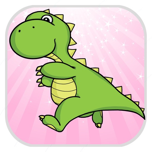 Dinosaur Animal Coloring Book Icon