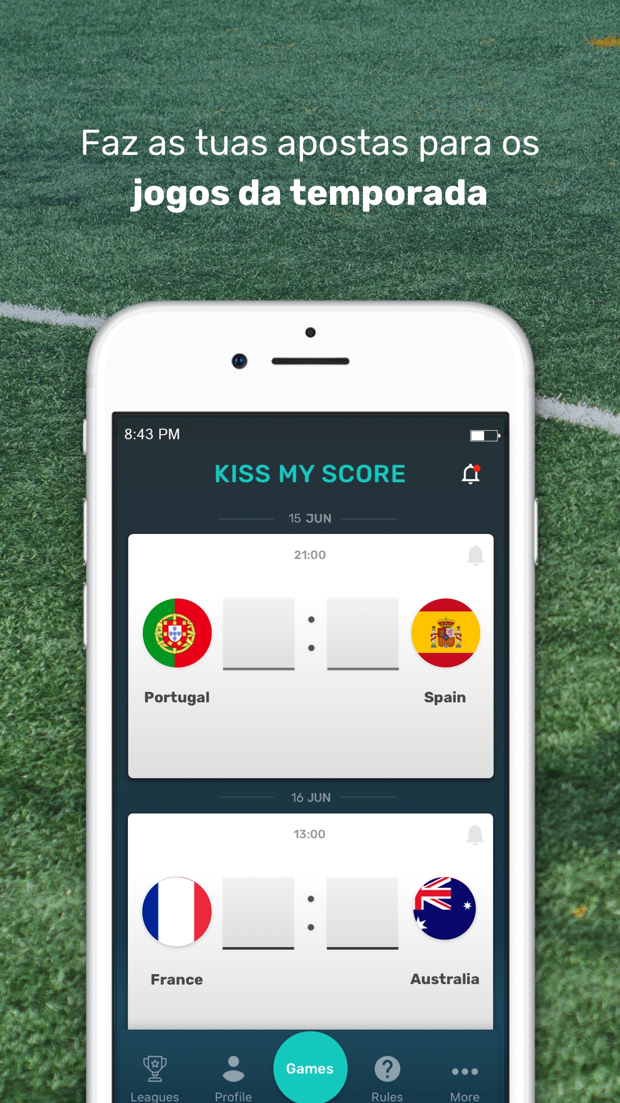 Screenshot do app Kiss my Score