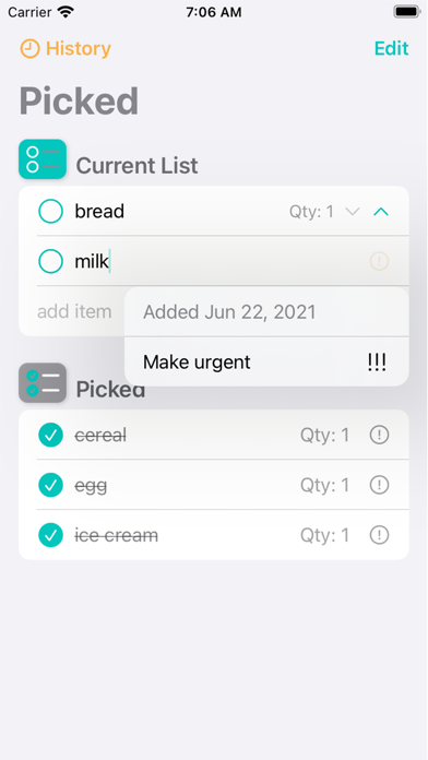 Screenshot #3 pour Picked - Shopping & Checklist