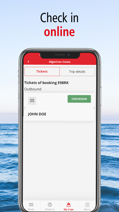 FRS Travel ferry booking Screenshot