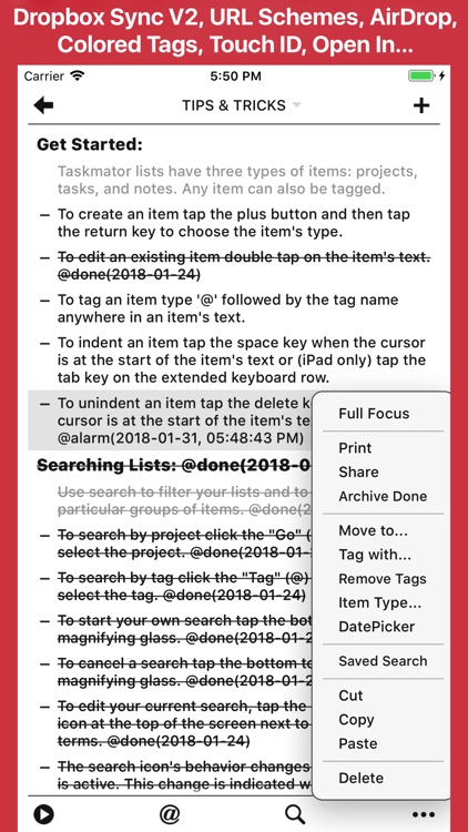 Taskmator - TaskPaper Client