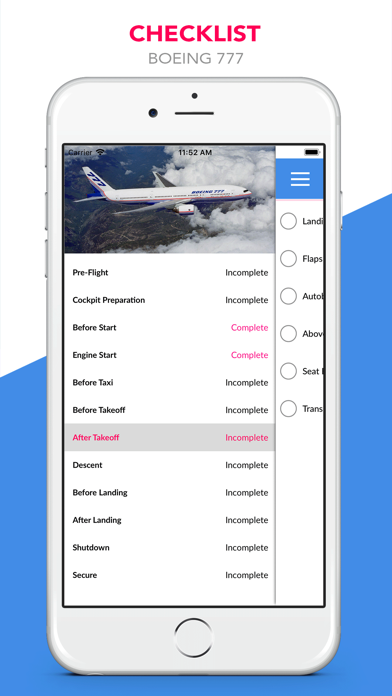 Screenshot #2 pour Boeing 777 Checklist