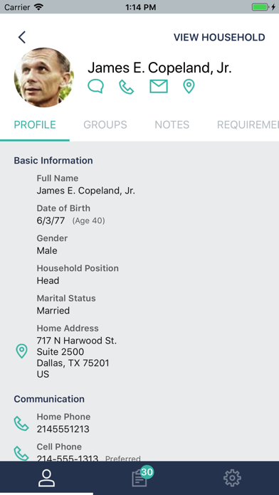 Screenshot #1 pour FellowshipOne Mobile
